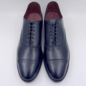 NWOB‎ Allen Edmonds Black Fifth Avenue Cap Toe Brogue Oxford Cork Insole Shoes